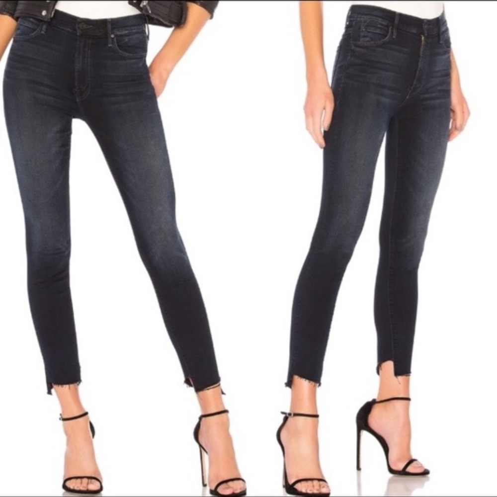 MOTHER The Stunner Zip Two Step Fray Jeans